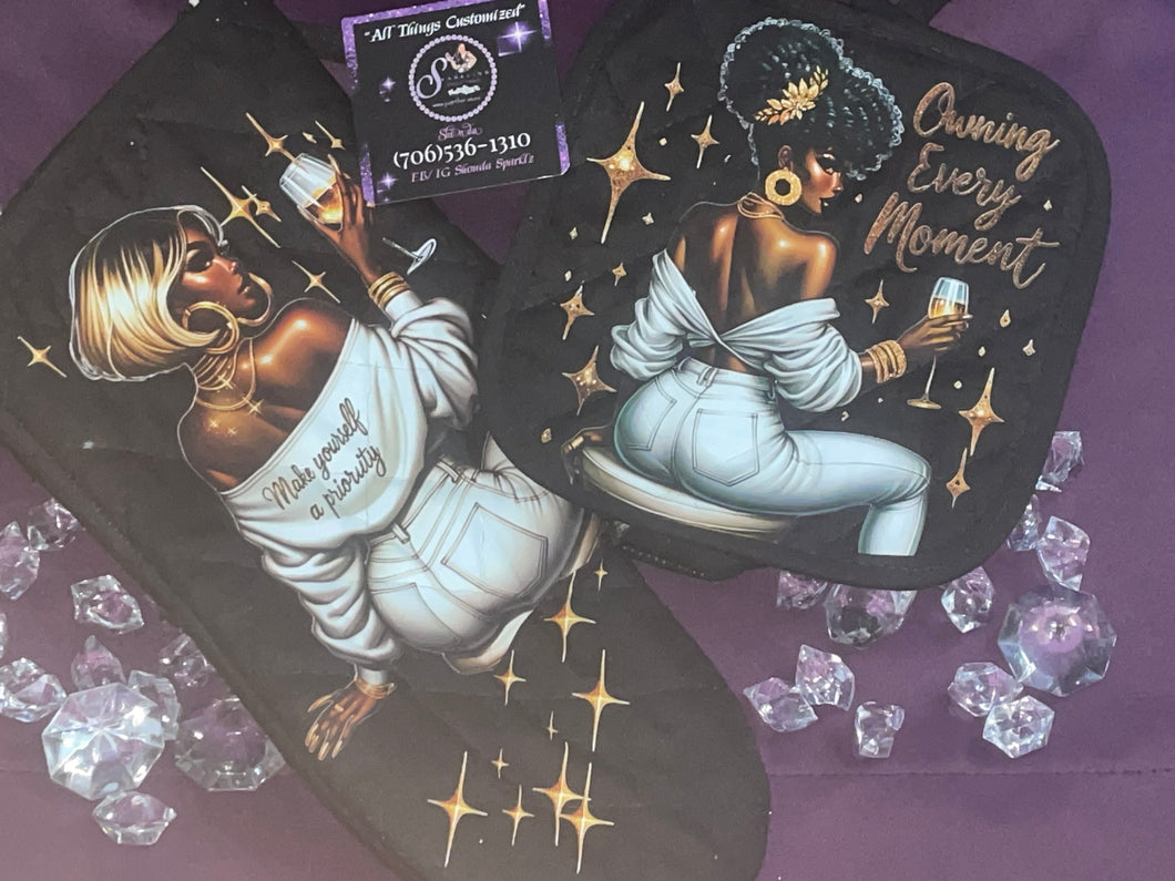 Oven mitt set